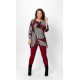 BLUSA ESTAMPADA PICOS TALLAS GRANDES MUJER