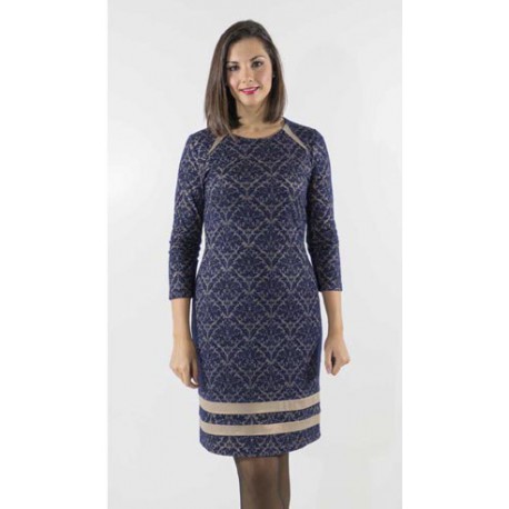 VESTIDO FANTASIA AZUL MARINO MUJER