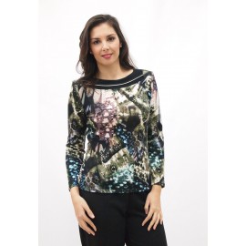 CAMISETA LANOSA ESTAMPADA MUJER BOGUAR