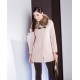 CHAQUETON CAMEL CON CUELLO DE PELO