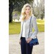 CHAQUETA TWEED CON FLECOS MUJER +COLORES ESTEFANIA RODRIGUEZ