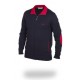 Chaqueta de punto de hombre Brown Jury azul marino con cremallera