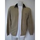 Chaqueta de punto de hombre Brown Jury beige con cremallera
