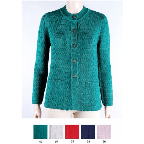 CHAQUETA DE PUNTO CON CALADOS MUJER ZUCCA +COLORES