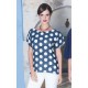 TOP LUNARES MUJER CHEMA BLANCO