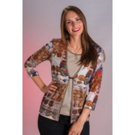 Camiseta de mujer Zero con estampado y efecto dos piezas