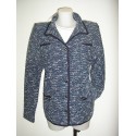 Chaqueta tweed de mujer Zero con bolsillos