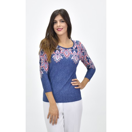 CAMISETA ESTAMPADA MUJER BOGUAR