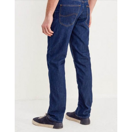 Lee Brooklyn Stretch Straight Leg Jeans Dark Stonewash