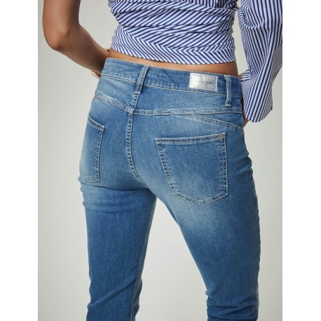 Vaquero azul de mujer Pierre Cardin con strass
