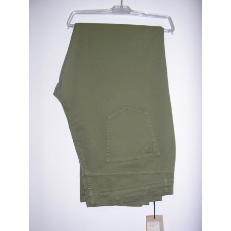 Pantalón vaquero en loneta kaki de LBS TALLAS ESPECIALES