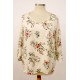 BLUSA TALLA GRANDE TOPO FLOR MUJER SPG-JENUAN