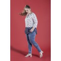 BLUSA TOPOS TALLA GRANDE MUJER SPG-JENUAN