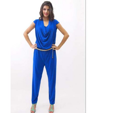 MONO AZUL LARGO  MUJER