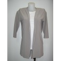 Chaqueta crepe larga vison mujer Boguar