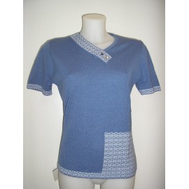 Jersey azul de mujer Juper con manga corta