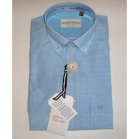 CAMISA RAYAS CON MIRCORDIBUJOS DE CARLOS CORDOBA HOMBRE