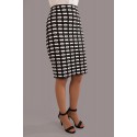 FALDA CROCHET BLANCA Y NEGRA MUJER CHEMA BLANCO