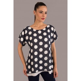TOP LUNARES MUJER CHEMA BLANCO