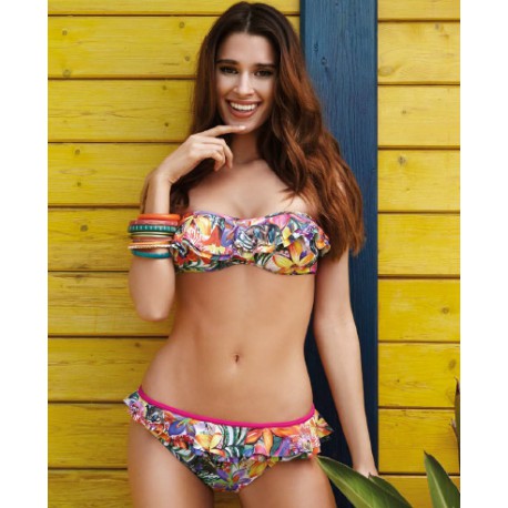 BIKINI BANDO ESTAMPADO. MUJER