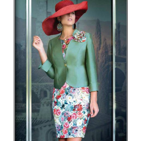 CONJUNTO VESTIDO Y CHAQUETA MUJER ESTEFANIA RODRIGUEZ