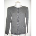 Chaqueta de mujer gris con bolsillos Juper