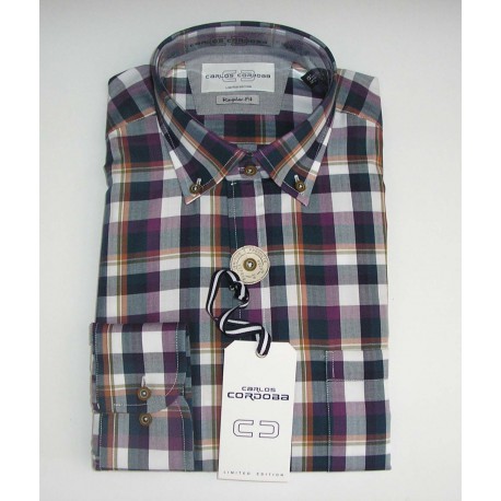 CAMISA CUADROS VILLELA CARLOS CORDOBA HOMBRE