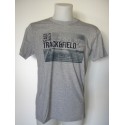 Camiseta de manga corta de color gris para hombre.