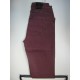 Pantalón pitillo de mujer granate con cinco bolsillos