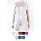 Chaqueta larga lisa con bolsillos mujer tachy Zucca +colores