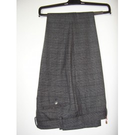PANTALON CUADROS GRIS MUJER ROBERTO BASSI WOMAN