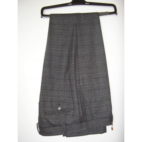 PANTALON CUADROS GRIS MUJER ROBERTO BASSI WOMAN
