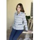 Chaqueta de punto de mujer con estampado y dos bolsillos +colores