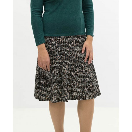 FALDA ESTAMPADA DE GODES MUJER BOGUAR