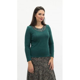 CAMISETA LANOSA VERDE MUJER BOGUAR