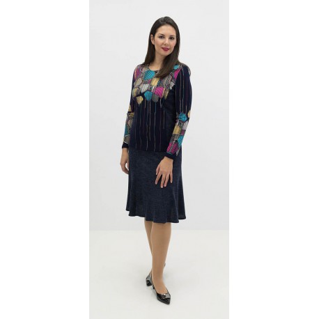 CAMISETA AZUL MARINO FANTASIA MUJER BOGUAR