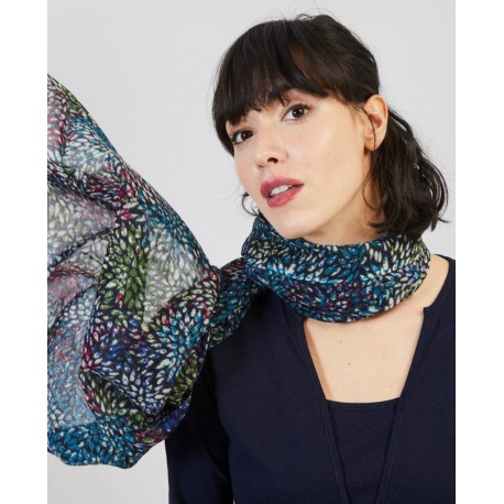 FOULARD CON ESTAMPADO MULTICOLOR MUJER SURKANA