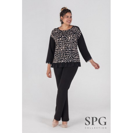 BLUSON VOLANTE MUJER TALLAS GRANDES SPG-JENUAN