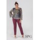TEJANO GRANATE TALLAS GRANDES MUJER SPG-JENUAN