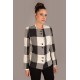 CHAQUETA CUADROS MUJER CHEMA BLANCO