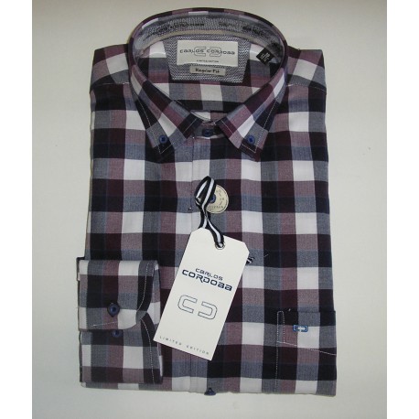 CAMISA CUADROS VILLELA CARLOS CORDOBA HOMBRE