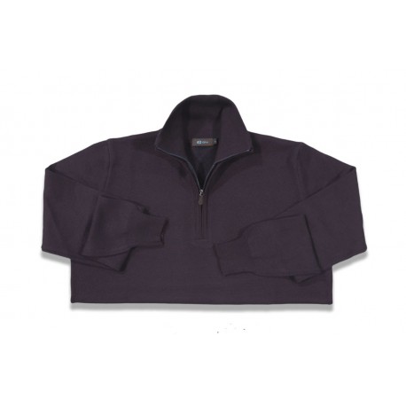 Jersey de lana fina merino de hombre G-54 azul marino con el cuello alto