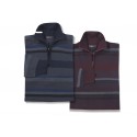 Jersey de lana fina merino de hombre G-54 granate con el cuello alto