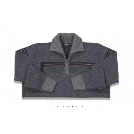 Jersey de hombre G54 gris con cuello perking