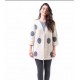 CHAQUETA LARGA DE MUJER CON LUNARES ELVET +COLORES