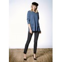 JERSEY LARGO TRICOT AZUL PAZ TORRAS MUJER