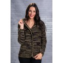 Chaqueta tweed de mujer Zero con bolsillos