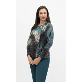 CAMISETA LANOSA ESTAMPADA MUJER