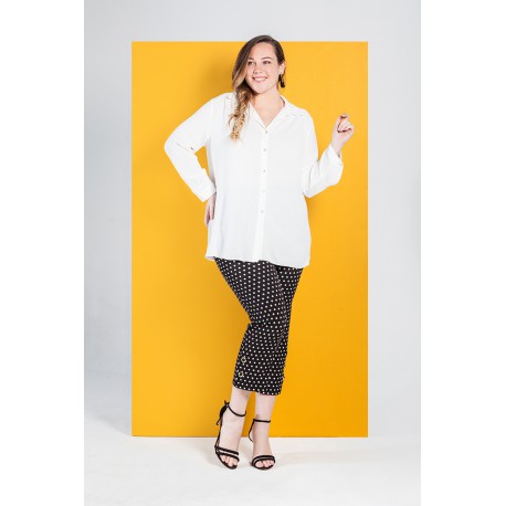 CAMISA BLANCA MUJER SPG-JENUAN TALLAS GRANDES
