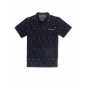 POLO AZUL MARINO CON ESTAMPADO HOMBRE LOSAN